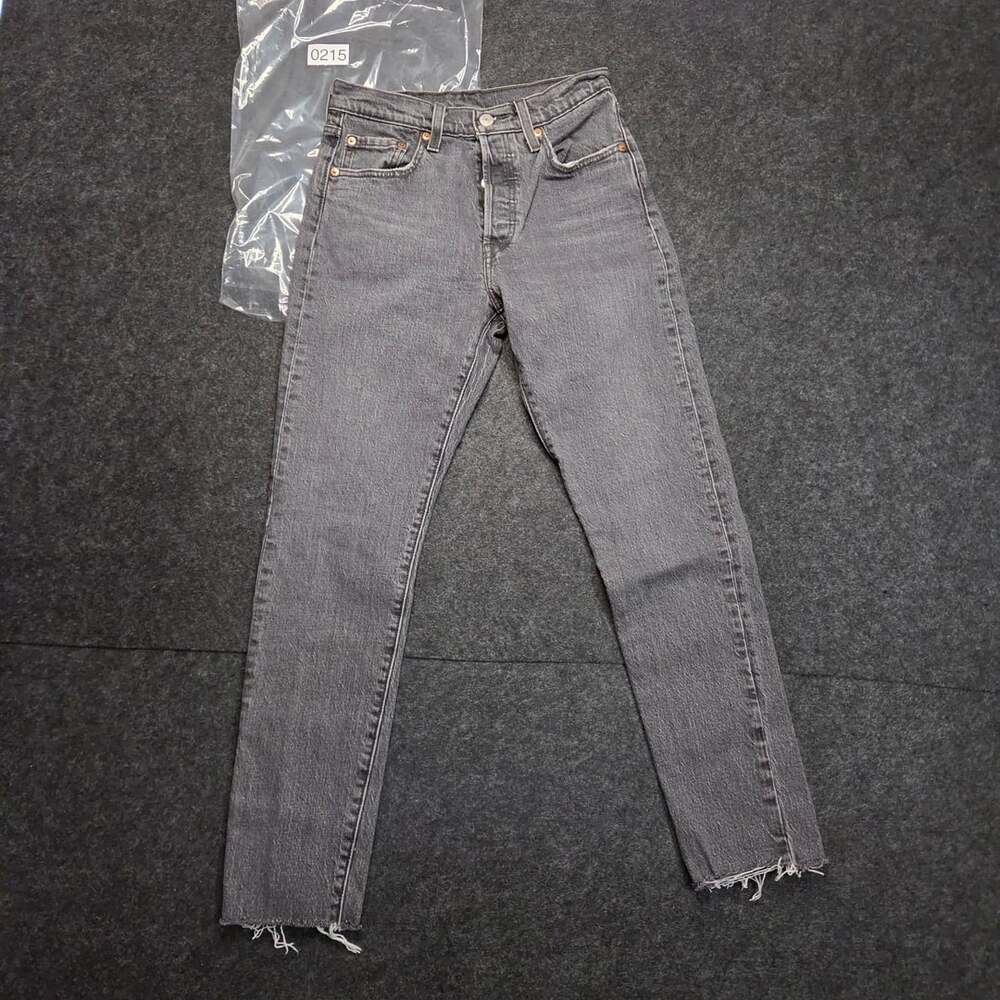 Levi's 501 Original Button Fly Grey Denim Jeans